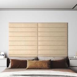 vidaXL 12 db krémszínű szövet fali panel 90 x 15 cm 1, 62 m2 (343872)