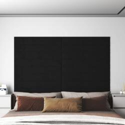 vidaXL 12 db fekete bársony fali panel 90x15 cm 1, 62 m2 (343896)