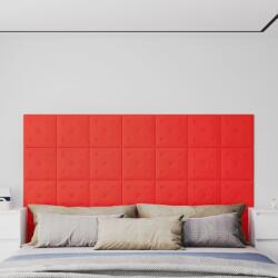 vidaXL 12 db piros műbőr fali panel 30 x 30 cm 1, 08 m2 (343976)