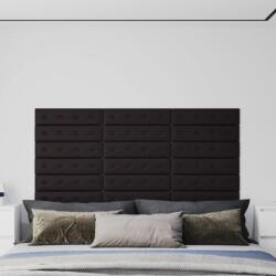 vidaXL 12 db fekete műbőr fali panel 60 x 15 cm 1, 08 m2 (343981)