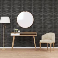 vidaXL 48 db fekete XPS kőmintás fali panel 50 x 50 cm 12 m2 (356942)