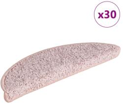 vidaXL 30 db világos rózsaszín lépcsőszőnyeg 65x21x4 cm (3365820)
