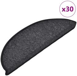 vidaXL 30 db antracitszürke lépcsőszőnyeg 56 x 17 x 3 cm (3365733)