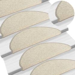 vidaXL 15 db ezüst színű öntapadó lépcsőszőnyeg 65x21x4 cm (326901)