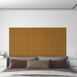 vidaXL 12 db barna bársony fali panel 60 x 15 cm 1, 08 m2 (344070)