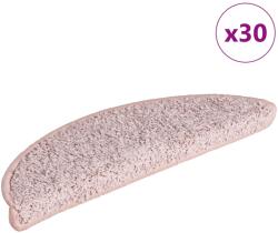 vidaXL 30 db világos rózsaszín lépcsőszőnyeg 56x17x3 cm (3365807)