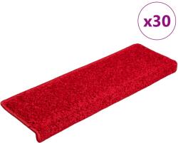 vidaXL 30 db piros lépcsőszőnyeg 65 x 21 x 4 cm (3365832)