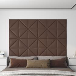 vidaXL 12 db barna műbőr fali panel 30 x 30 cm 0, 54 m2 (343945)