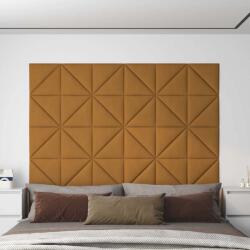 vidaXL 12 db barna bársony fali panel 30 x 30 cm 0, 54 m2 (343954)