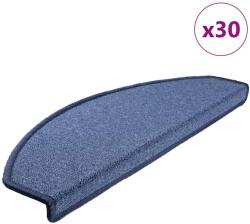 vidaXL 30 db Kék lépcsőszőnyeg 65x24x4 cm (3365756)