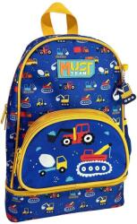 Luna Luna: Must Team Munkagép mintás lekerekített, izoterm ovis hátizsák 25x14x36cm (000586656) - jatekshop