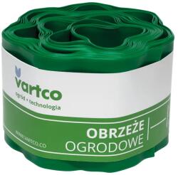 Agaplast Hullámos kerti szegély 20 cm × 9 m, zöld, rugalmas műanyag (77389)