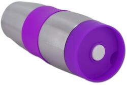 Cenocco Rozsdamentes acél duplafalú termosz bögre 380 ml, lila, BPA-mentes (CC-6000-PUR)