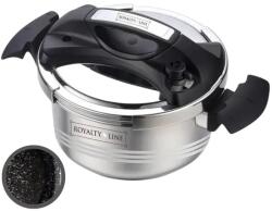 Royalty Line Márvány bevonatú rozsdamentes acél kukta, 6 l, Ø24 cm, indukciós kompatibilis (RL-24PS6LM)