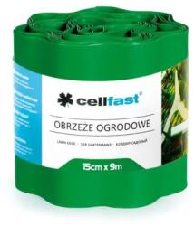 Cellfast Zöld hullámos kerti szegély 15cm x 9m vízálló (66974)