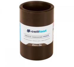 Cellfast egyenes kerti szegély 20 cm x 9 m, barna, rugalmas (66969)