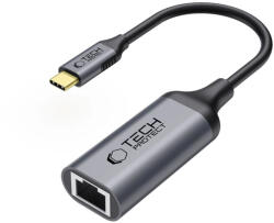 Tech-Protect UltraBoost USB-C - Ethernet RJ45 1000Mbps Adapter - Fekete (WR-189571)