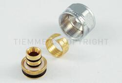 Tiemme radiátorszelep csatlakozó 16×2 ötrétegű csőhöz 24×19 menet (1440017) (1440017)