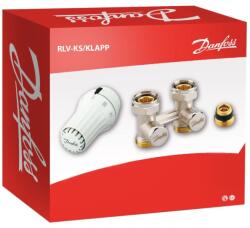 Danfoss radiátorszelep egyenes H-idom szett szelepes radiátorokhoz (013G5141) (013G5141)