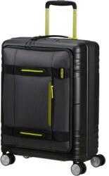 Samsonite HELLO CABIN Spinner 55/20 Exp Coated fekete/lime kabinbőrönd (149417-A185)