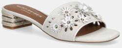 Kurt Geiger London papucs velúrból Flower Low Sandal szürke, női, magassarkú, 4493544209 - szürke Női 39