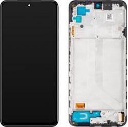 Xiaomi Redmi Note 10 4G/ Note 10S/ Poco M5S, LCD kijelző érintőplexivel és előlapkerettel, fekete (560002K7BN00 5600020K7B00) (GYÁRI) (SERVICE PACK) (560002K7BN00 5600020K7B00)