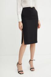 Elisabetta Franchi szoknya fekete, midi, egyenes, GO12252E2 - fekete 34