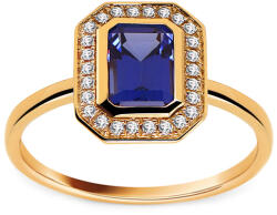 Sárga arany gyűrű lab-grown zafírral 1, 3ct DIHU098