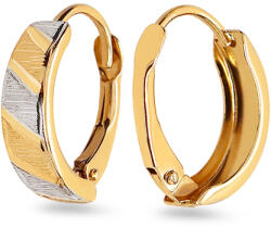 Heratis Forever Kétszínű arany fülbevaló gravírozással, 9K IZ25820HR