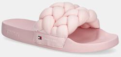 Tommy Jeans papucs BRAIDED SLIDE rózsaszín, női, EN0EN02764 - rózsaszín Női 41