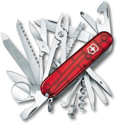 Victorinox Swiss Champ zsebkés, áttetsző piros (1_6795_T)