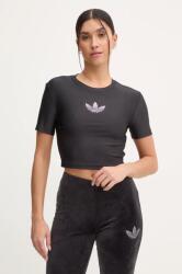 Adidas t-shirt Bling Tee női, fekete, IW5681 - fekete M