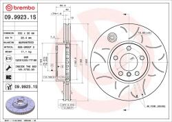 BREMBO féktárcsa BREMBO 09.9923. 1S (09.9923.1S)