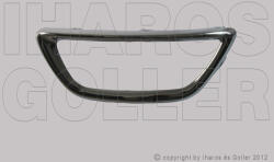 Renault Captur 2013-2016 - Króm keret lökhárító rácsra jobb