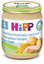 HiPP Био Пюре HiPP Царевица с картофи и пуешко месо 125 гр. - 4+ месеца