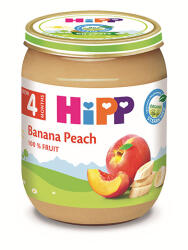 HiPP Био Пюре HiPP Праскови и банани 125 гр. - 4+ месеца