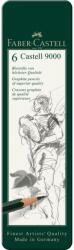 Faber-Castell Creion grafit hexagonal Castell 9000 Faber-Castell, 6 buc/set