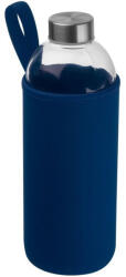 M-Collection Üveg ivópalack neoprén tokban, 1000 ml, Sötétkék (MC6242744)