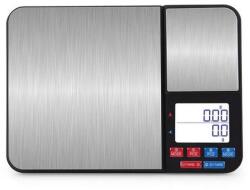 MC-10-500 (500g/0, 01g és 10kg/1g) duál digitális precíziós mérleg sok mértékegységgel, darabszámlálással - 2év garancia (MC-10-500)
