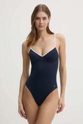 Tommy Hilfiger egyrészes fürdőruha sötétkék, puha kosaras, UW0UW05848 - sötétkék M