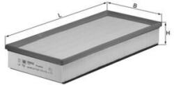 MAHLE légszűrő MAHLE LX 793 for AUDI, PORSCHE, VW, CUPRA (LX 793)