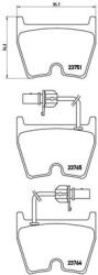 BREMBO fékbetétkészlet, tárcsafék BREMBO P 85 078 for AUDI, VW, SEAT, SKODA (P 85 078)