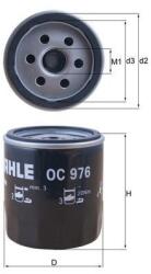 MAHLE olajszűrő MAHLE OC 976 for CITROËN, PEUGEOT, FIAT, RENAULT, … (OC 976)