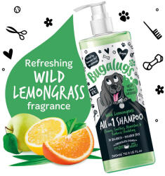 Bugalugs All in 1 Vedlés kontrol - citromfű sampon 250ml (BUG-29780)