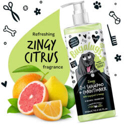 Bugalugs Zingy Grapefruit és Narancs illatú sampon 500ml (BUG-26262)