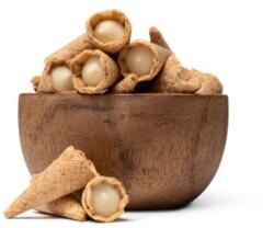 GRIZLY Mini tölcsérek fehér csokoládéval 150 g (Gmkbč150)