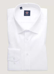 Willsoor Férfi hosszított ing slim fit fehér sima mintával 18204