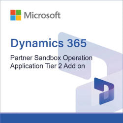 Microsoft Dynamics 365 Partner Sandbox Operation Application Tier 2 Add on (WMG713220)