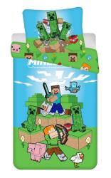 Minecraft Creeper Chaos ágyneműhuzat 140×200cm, 70×90 cm (JFK036846) - decorit