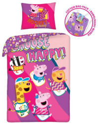 Peppa malac Happy ágyneműhuzat 140×200cm, 70×90 cm (HAX600458) - decorit